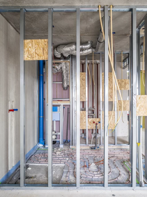 Aanleg ventilatie appartement Bajeskwartier