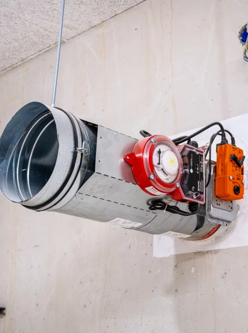 Brandklep kanaalwerk ventilatie
